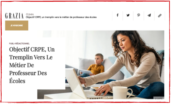 Objectif CRPE, Un Tremplin Vers Le Métier De Professeur Des Écoles
