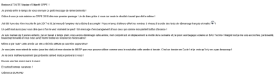 Bonjour à TOUTE l'équipe d'Objectif CRPE ! [...] Grâce à vous je suis admise au CRPE 2018 dès mon premier passage ! je dis bien grâce à vous car seule le résultat n'aurait pas été le même ! [...] Encre une fois merci merci & merci [...] !