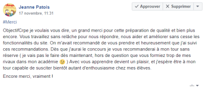 Avec vous apprendre devient un plaisir, et j'espère être à mon tour capable de susciter bientôt autant d'enthousiasme chez mes élèves.