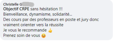 Bienveillance, dynamisme, solidarité, Objectif CRPE sans hésitation !