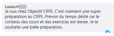 C'est vraiment une super préparation au CRPE