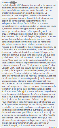 Avec cette formation, on a aucun problème d'organisation, on est bien guidé