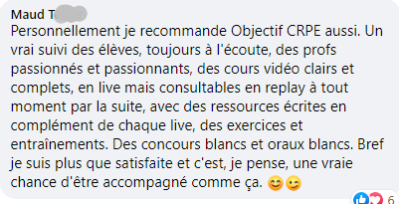 Je suis plus que satisfaite et c'est une vraie chance d'être accompagné comme ça !