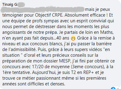 Une équipe de profs sympas avec un esprit convivial qui nous permet de déstresser dans les moments les plus angoissants de notre prépa.