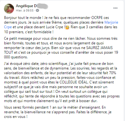 Je ne fais que recommander OCRPE ces derniers jours. Je suis arrivée 9ième... Rien que 3 camélias dans les 10 premiers, c'est formidable !