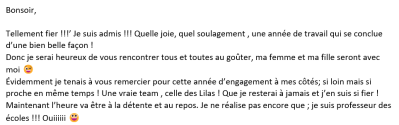 Tellement fier !!!’ Je suis admis !!! Quelle joie, quel soulagement , une année de travail qui se conclue d’une bien belle façon !