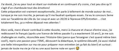 je me suis challengée en maths, réconciliée avec l’Histoire-Géo, repris une passion pour l’EMC, découvert la didactique, le système éducatif