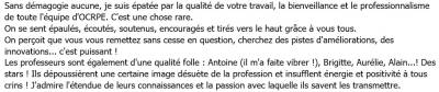 On perçoit que vous vous remettez sans cesse en question, cherchez des pistes d'améliorations, des innovations... c'est puissant !