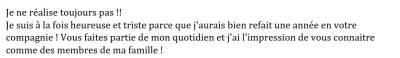 Vous faites partie de mon quotidien et j'ai l'impression de vous connaitre comme des membres de ma famille